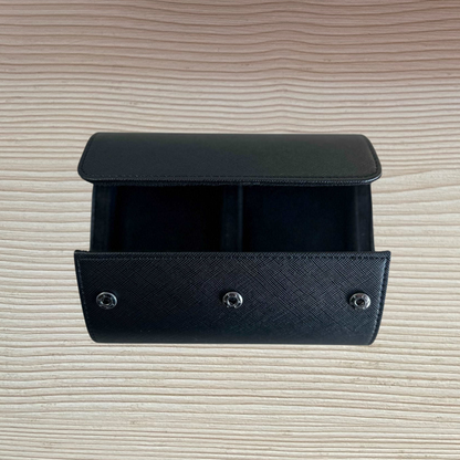 2 Watch Travel Case Set (Black)