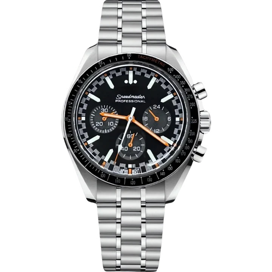 Seiko Mod Moonlight Black Orange Watch